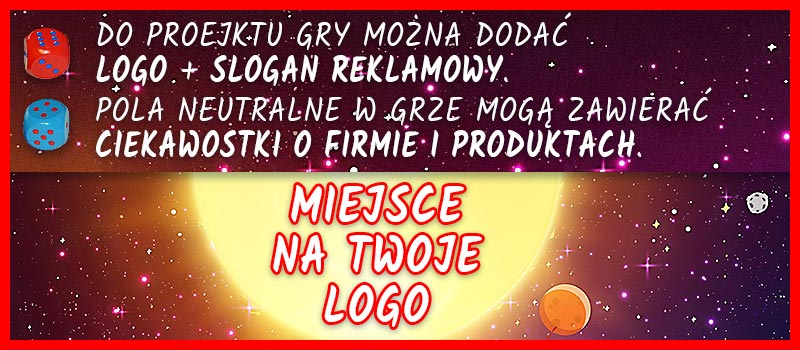 grafika reklamowa edukacyjej gry planszowej XXL dla dzieci - Poznaj Kosmos.