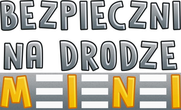 znak graficzny logo edu gry BEZPIECZNI NA DRODZE MINI